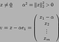 \begin{displaymath}P_1\left(
\begin{array}{c}
a_{11}^{(0)} \\
\vdots \\
a_...
...
a_{11}^{(1)} \\
0 \\
\vdots \\
0
\end{array}
\right)
\end{displaymath}