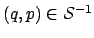 $ (q,p) \in \mathcal{S}^{-1}$
