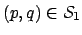 $ (p,q) \in \mathcal{S}_1$