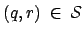 $ (q,r) \: \in \: \mathcal{S}$